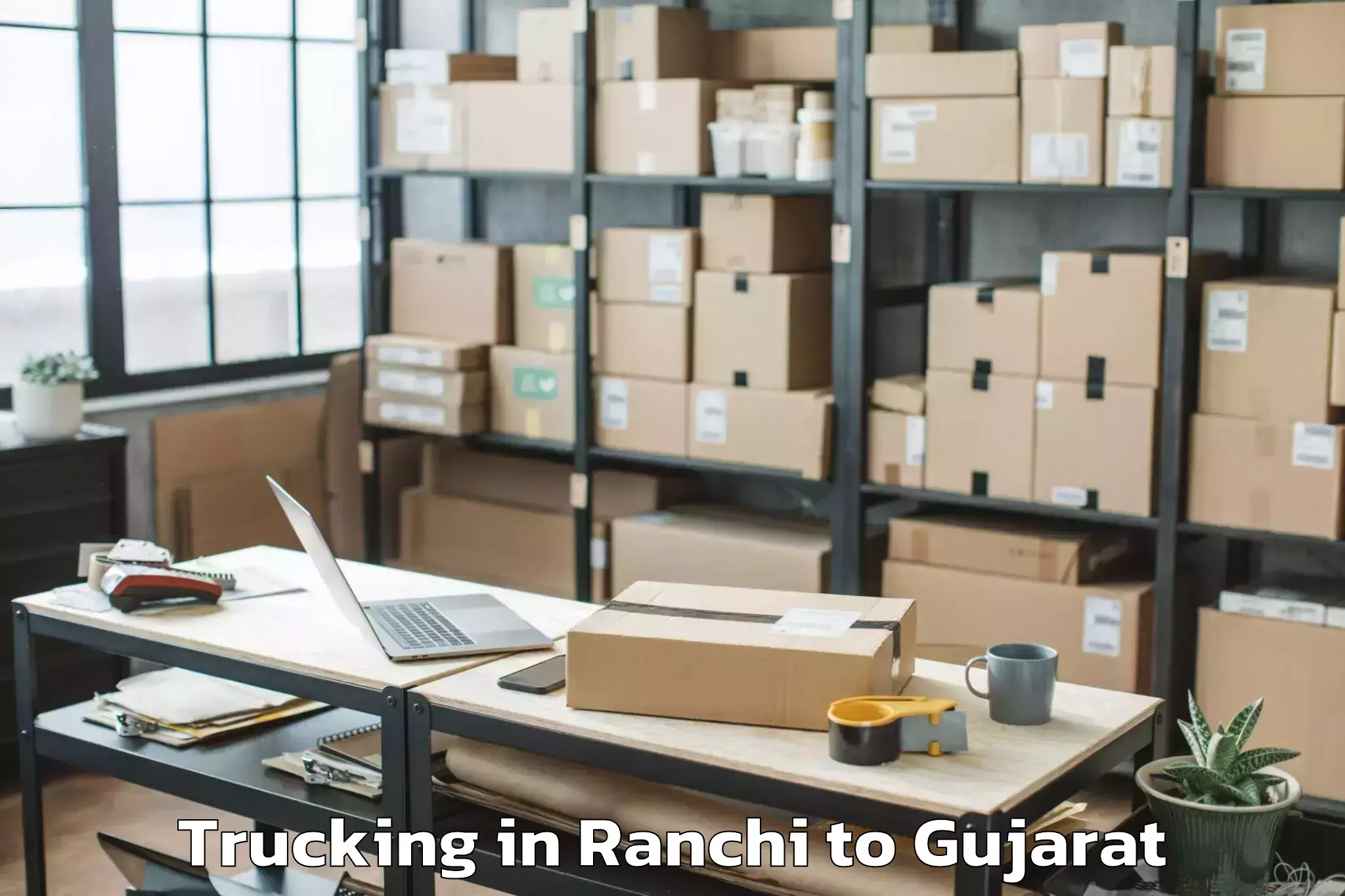 Book Ranchi to Rajula Trucking